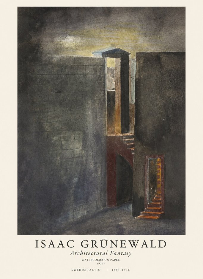 Isaac Grünewald Architectural Fantasy No1 - Plakát