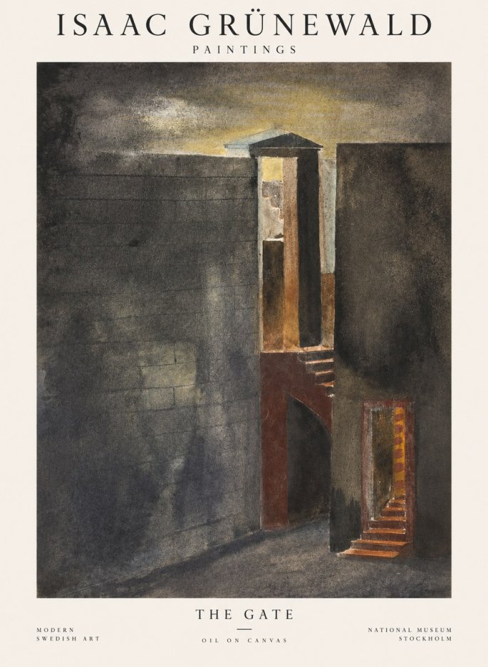 Isaac Grünewald Architectural Fantasy No2 - Plakát