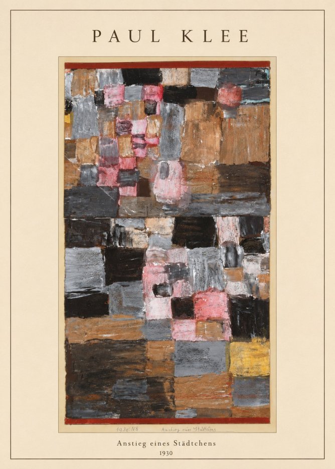 Paul Klee Anstieg Eines Städtchens No4 - Plakát