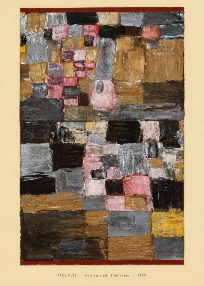 Paul Klee Anstieg Eines Städtchens No6 - Plakát