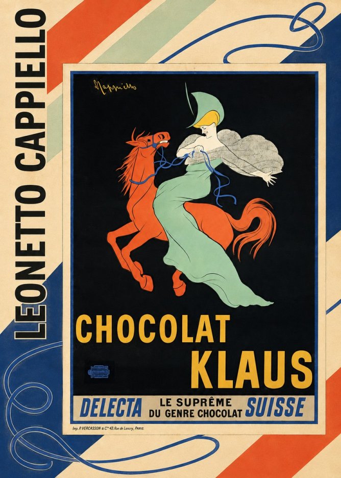 Leonetto Cappiello Chocolat Klaus II No2 - Plakát