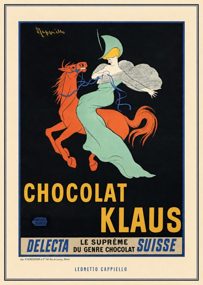 Leonetto Cappiello Chocolat Klaus II No3 - Plakát