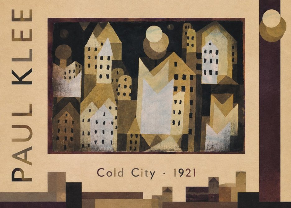 Paul Klee Cold City No3 - Plakát