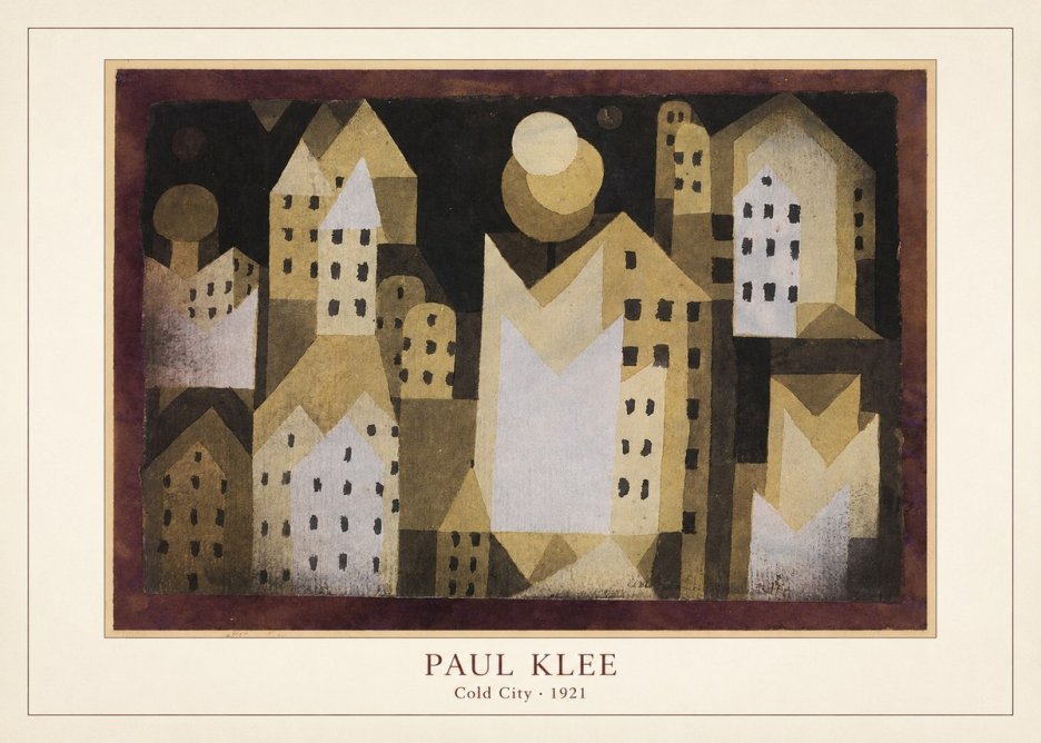 Paul Klee Cold City No4 - Plakát