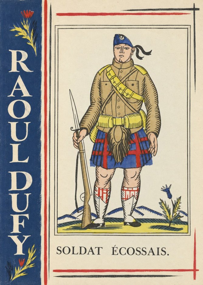 Raoul Dufy Soldat Écossais. No2 - Plakát