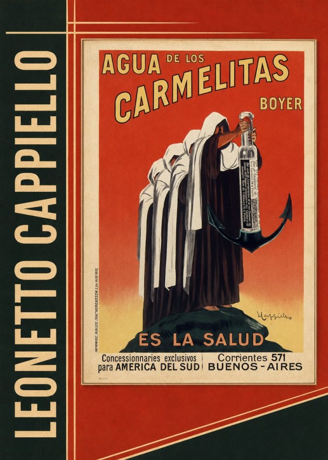 Leonetto Cappiello Agua De Los Carmelitas Boyer No2 - Plakát