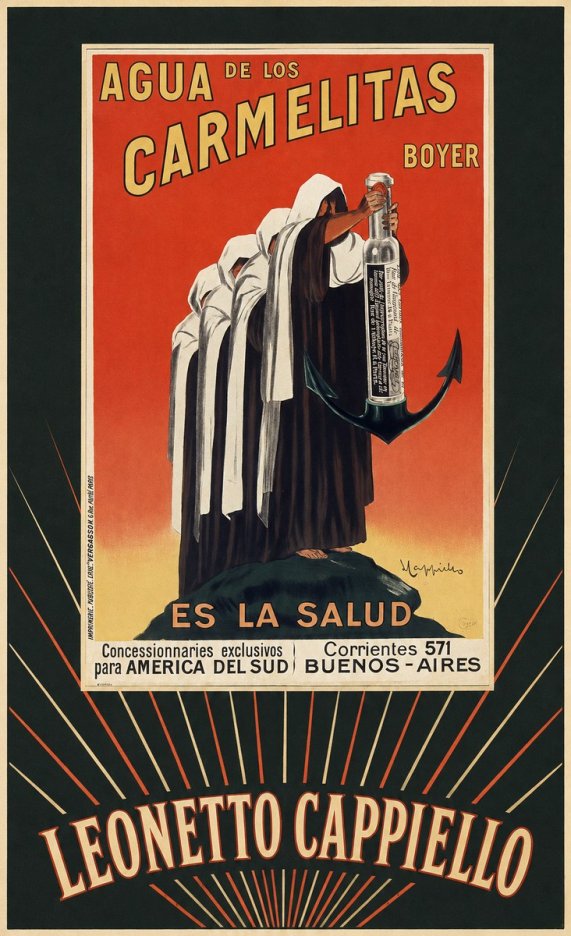 Leonetto Cappiello Agua De Los Carmelitas Boyer No5 - Plakát