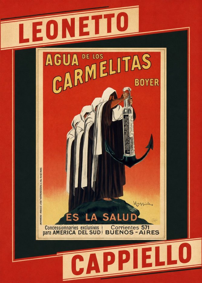 Leonetto Cappiello Agua De Los Carmelitas Boyer No6 - Plakát