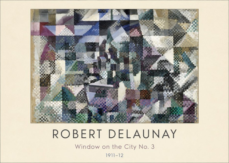 Robert Delaunay Window on the City No. 3 No4 - Plakát