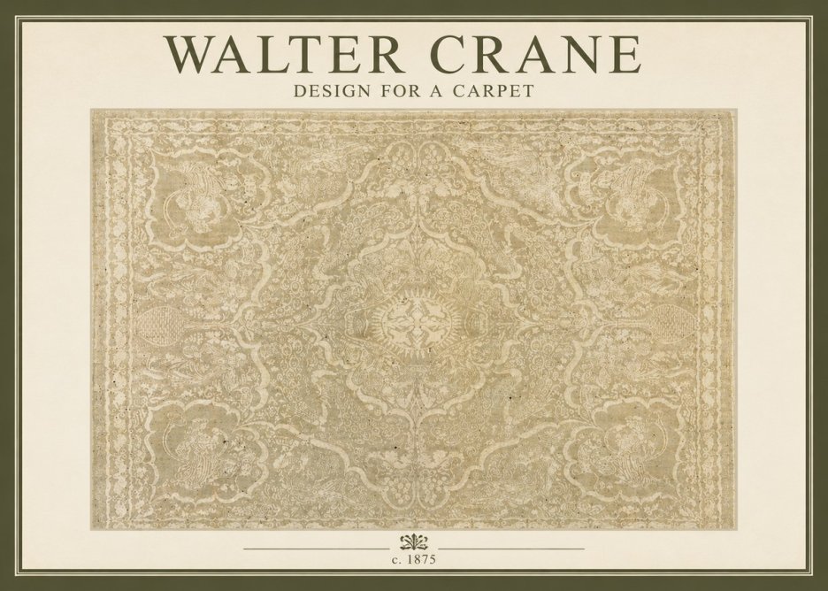 Walter Crane Design for a Carpet No2 - Plakát