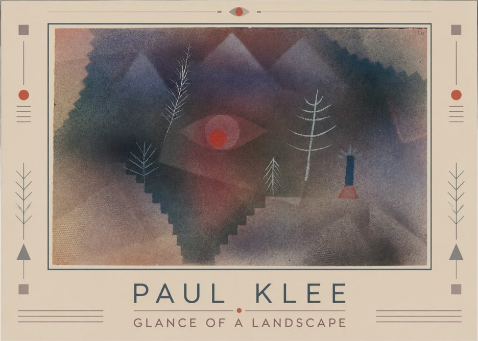 Paul Klee Glance of a Landscape No1 - Plakát
