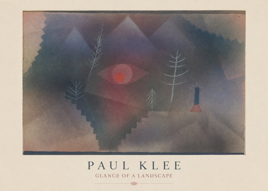 Paul Klee Glance of a Landscape No4 - Plakát