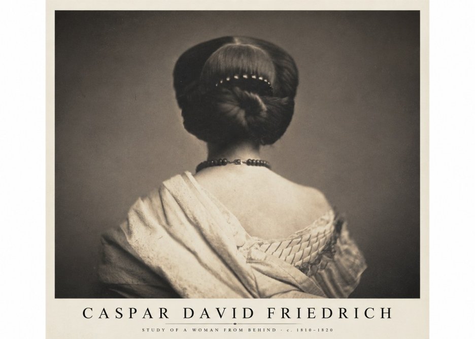 Caspar David Friedrich Study of a Woman from Behind No1 - Plakát