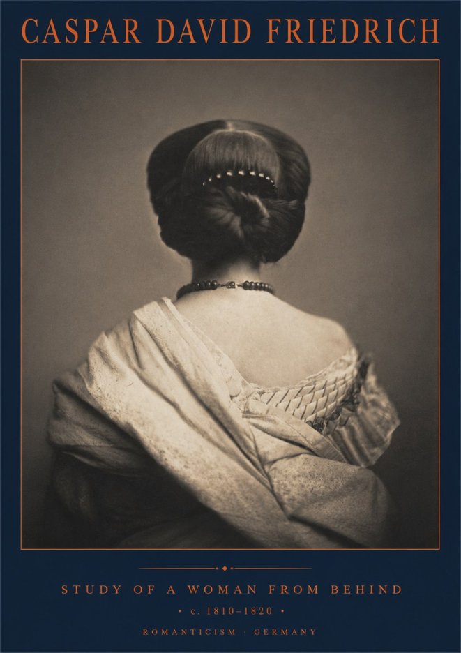Caspar David Friedrich Study of a Woman from Behind No2 - Plakát