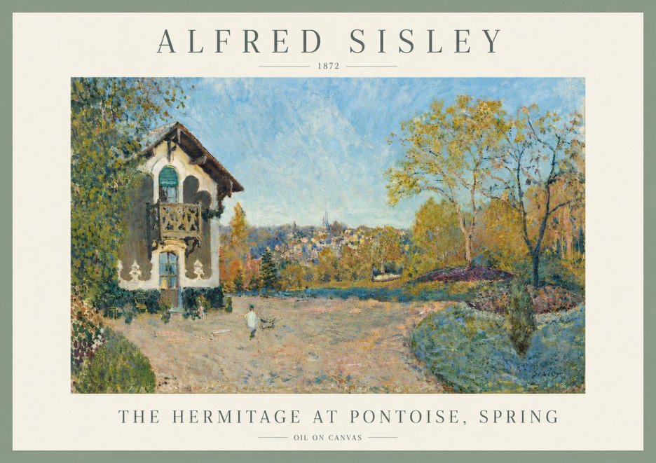 Sisley The Hermitage at Pontoise, Spring No5 - Plakát