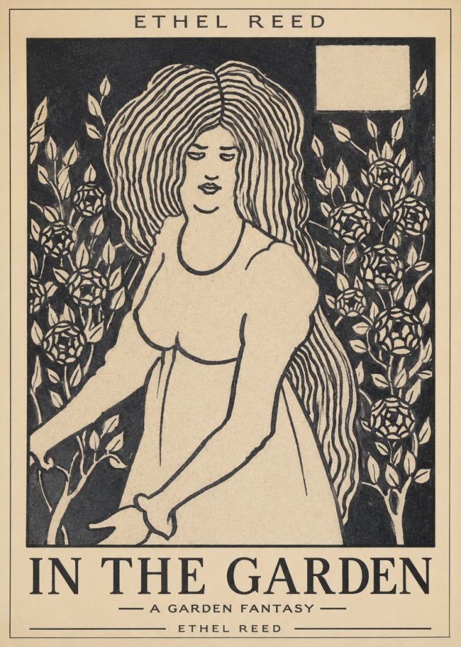 Ethel Reed In the Garden No1 - Plakát