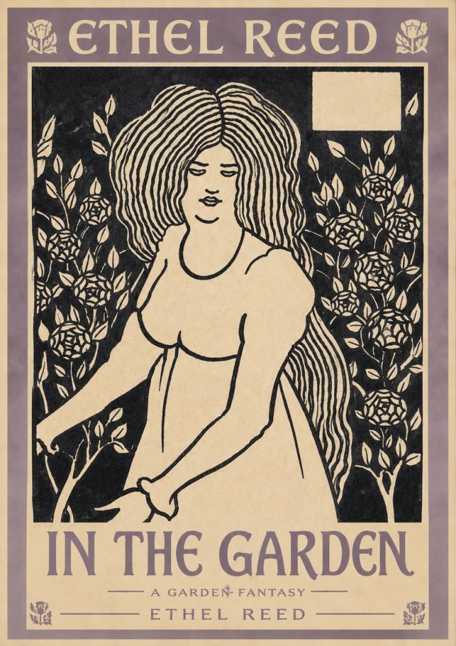 Ethel Reed In the Garden No3 - Plakát