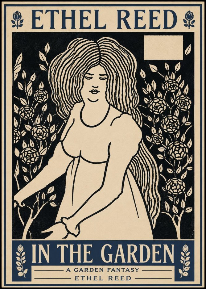 Ethel Reed In the Garden No6 - Plakát