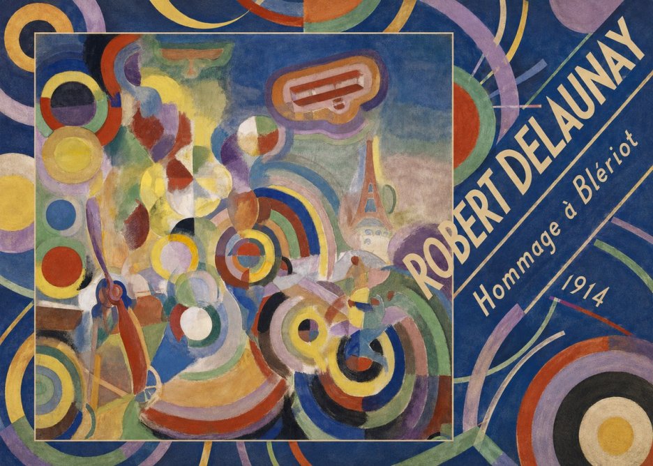 Robert Delaunay Hommage À Blériot 1914 No5 - Plakát