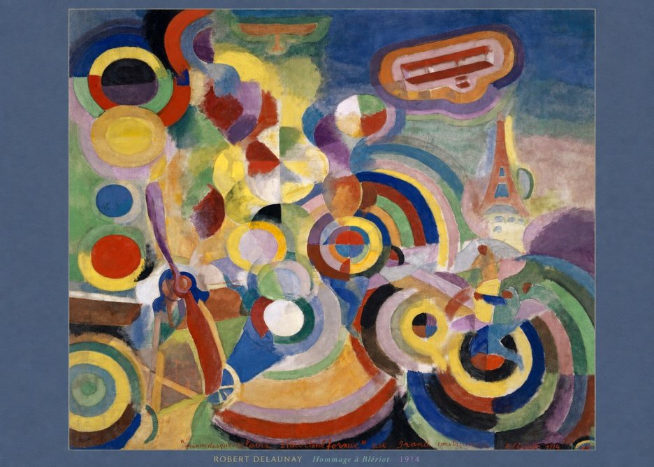 Robert Delaunay Hommage À Blériot 1914 No6 - Plakát
