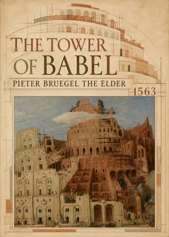 Pieter Bruegel The Tower of Babel XIII No5 - Plakát