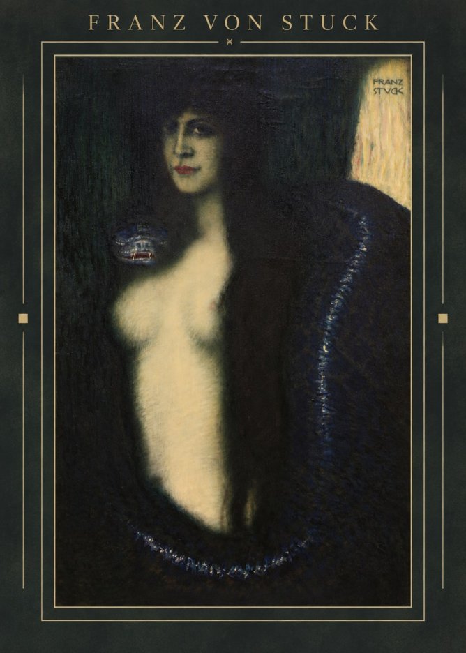 Franz von Stuck The Sin II No3 - Plakát