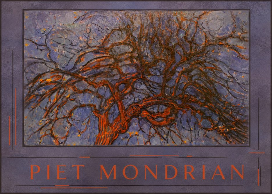 Piet Mondrian The Red Tree No3 - Plakát