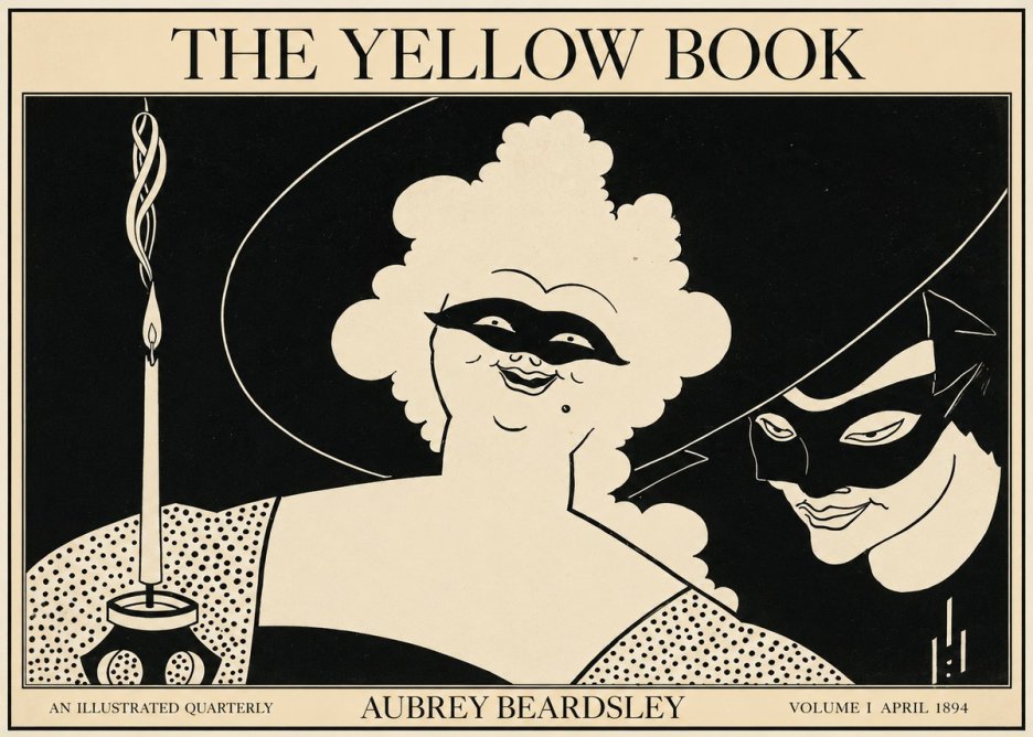 Aubrey Beardsley The Yellow Book I No1 - Plakát