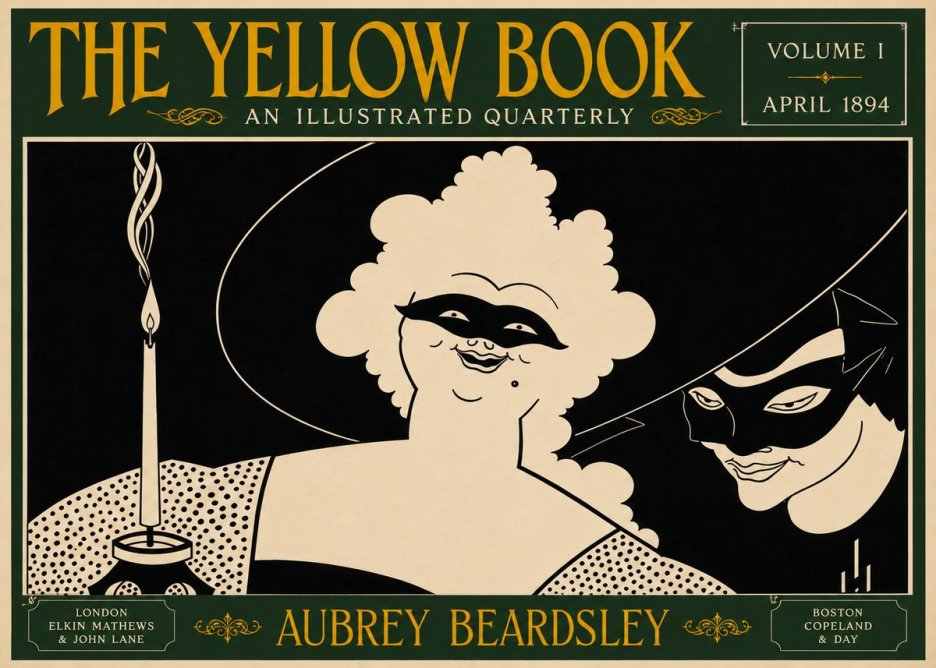 Aubrey Beardsley The Yellow Book I No6 - Plakát
