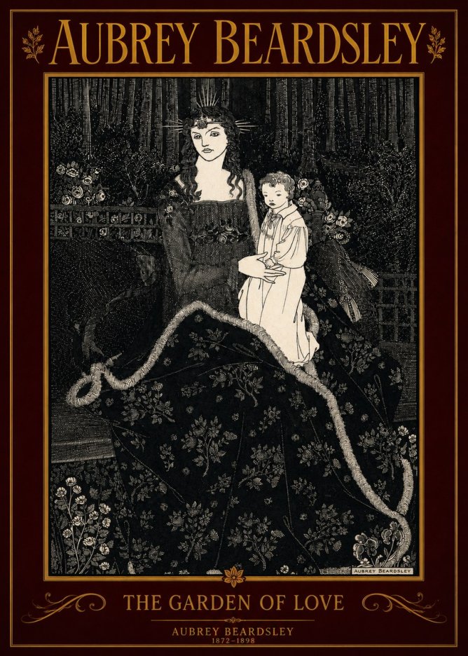Aubrey Beardsley The Garden of Love No2 - Plakát