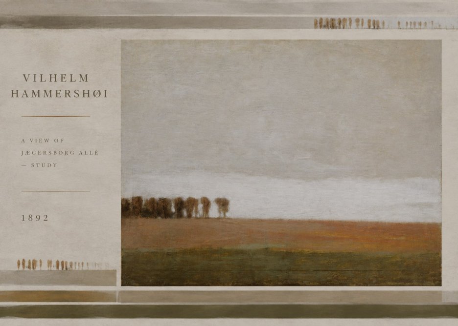 Vilhelm Hammershøi A View of Jægersborg Allé - Study No6 - Plakát