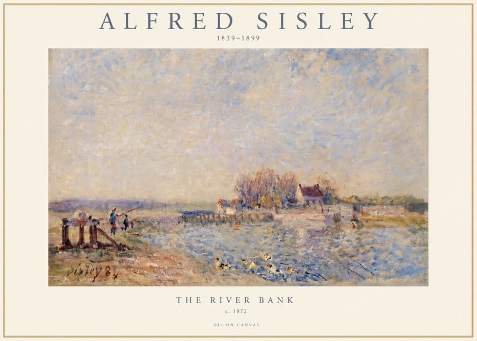 Sisley The River Bank I No3 - Plakát