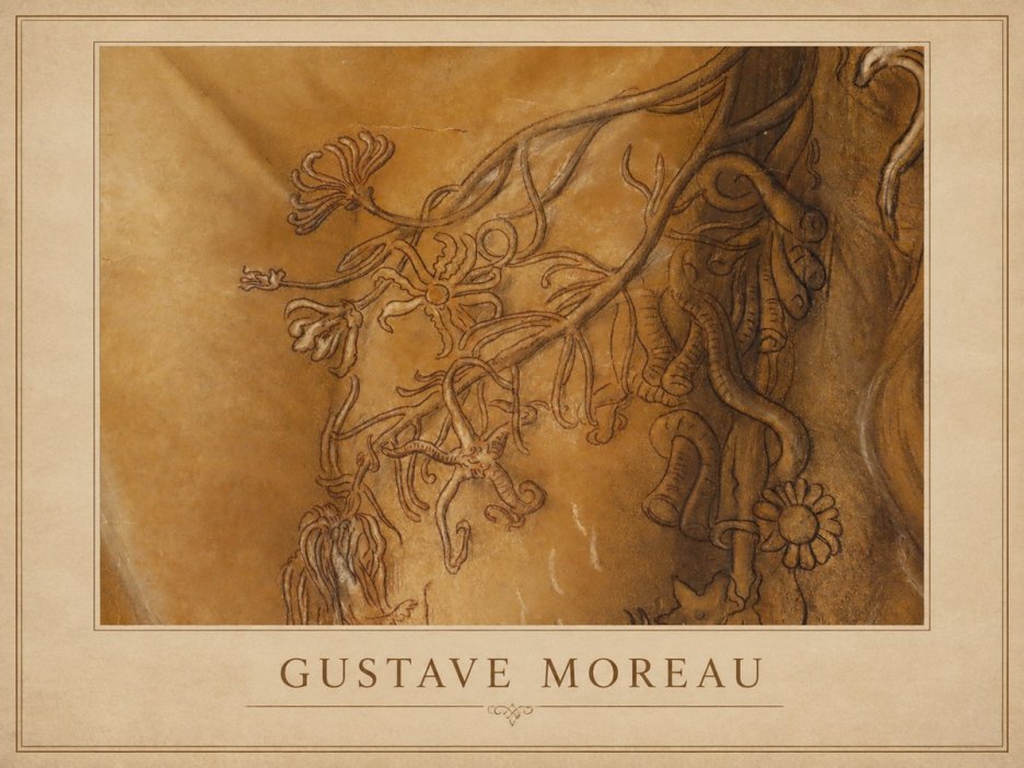 Gustave Moreau Organic Forms Study No1 - Plakát