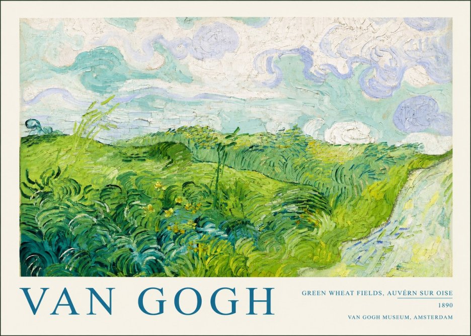 Van Gogh Green Wheat Fields, Auvern Sur Oise No2 - Plakát