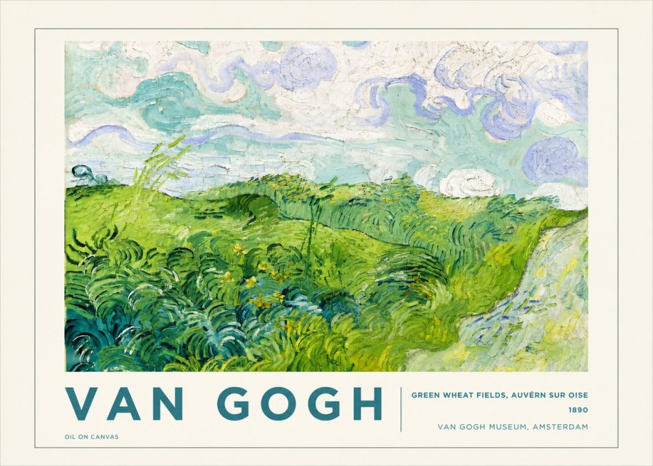 Van Gogh Green Wheat Fields, Auvern Sur Oise No5 - Plakát