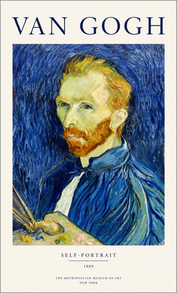 Van Gogh Self-portrait I No1 - Plakát