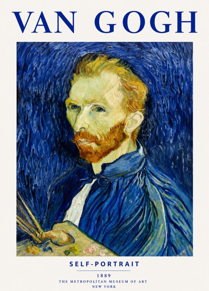 Van Gogh Self-portrait I No4 - Plakát