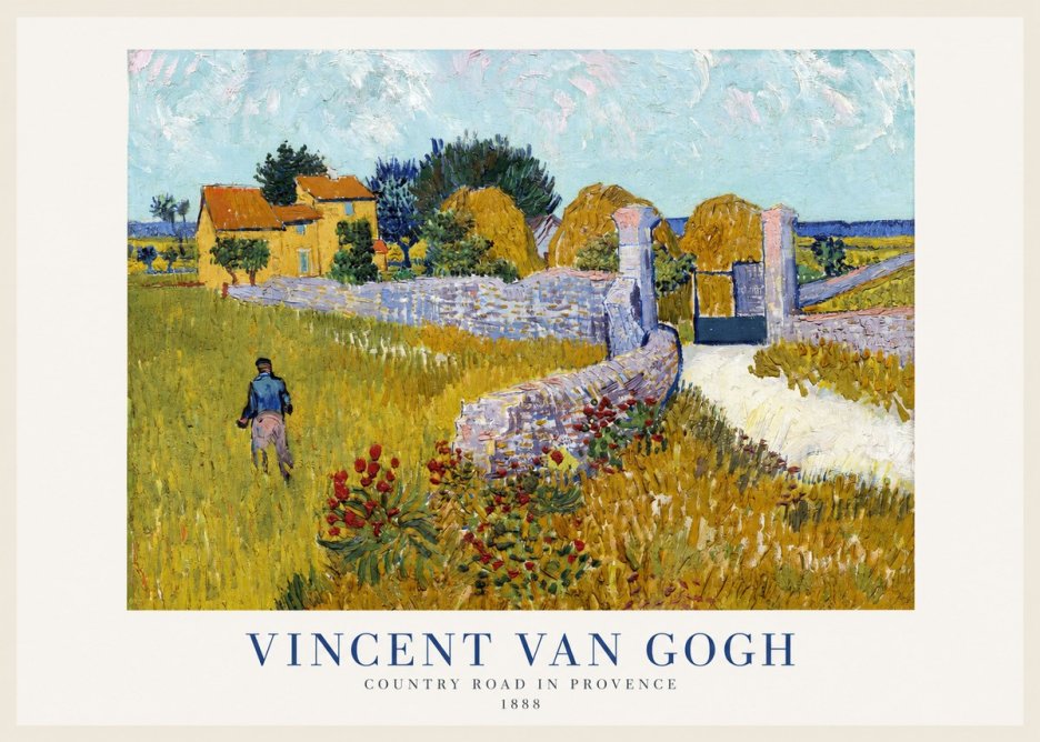 Van Gogh Country Road in Provence I No1 - Plakát