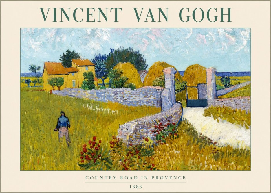 Van Gogh Country Road in Provence I No2 - Plakát