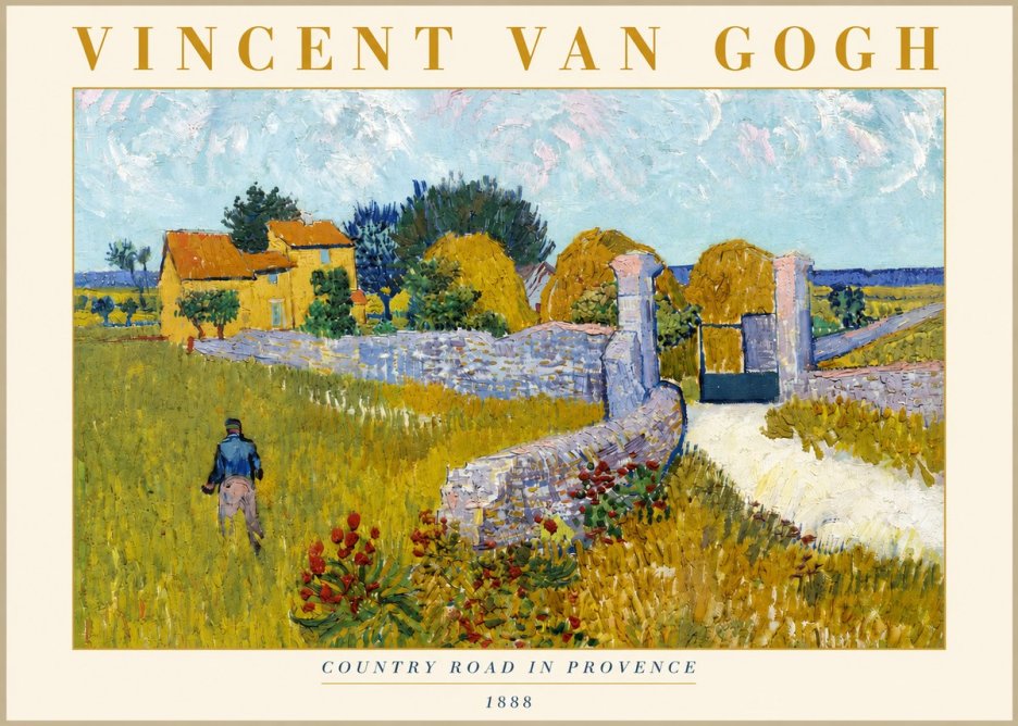 Van Gogh Country Road in Provence I No3 - Plakát