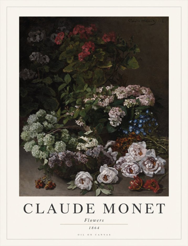Monet Flowers No1 - Plakát