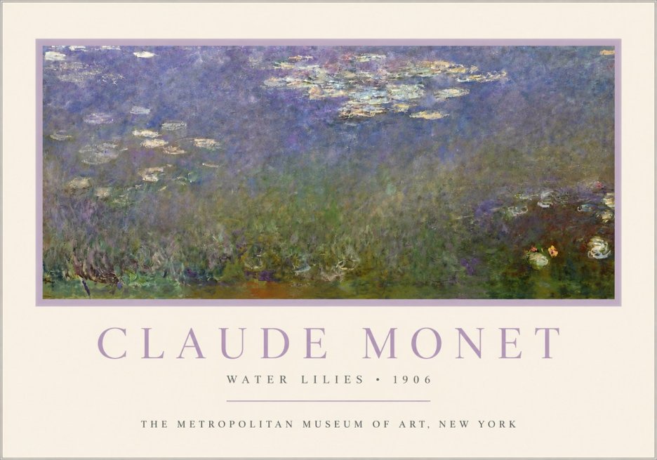 Monet Water Lilies - 1906 No3 - Plakát