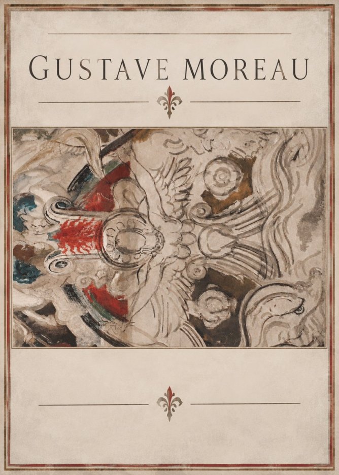 Gustave Moreau Decorative Composition No2 - Plakát