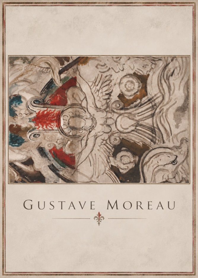 Gustave Moreau Decorative Composition No3 - Plakát