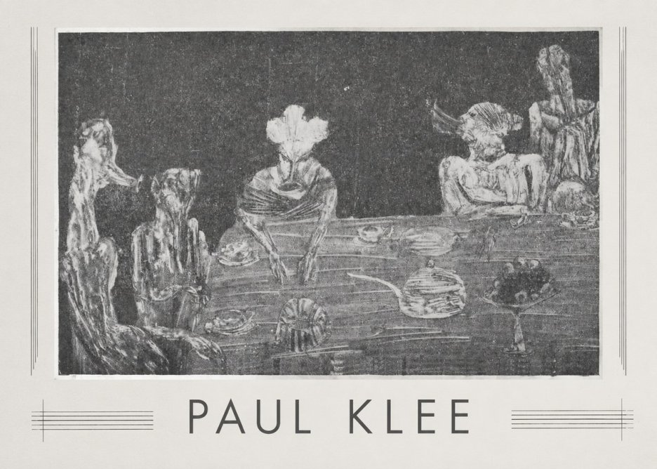 Paul Klee Die Mahlzeit No1 - Plakát