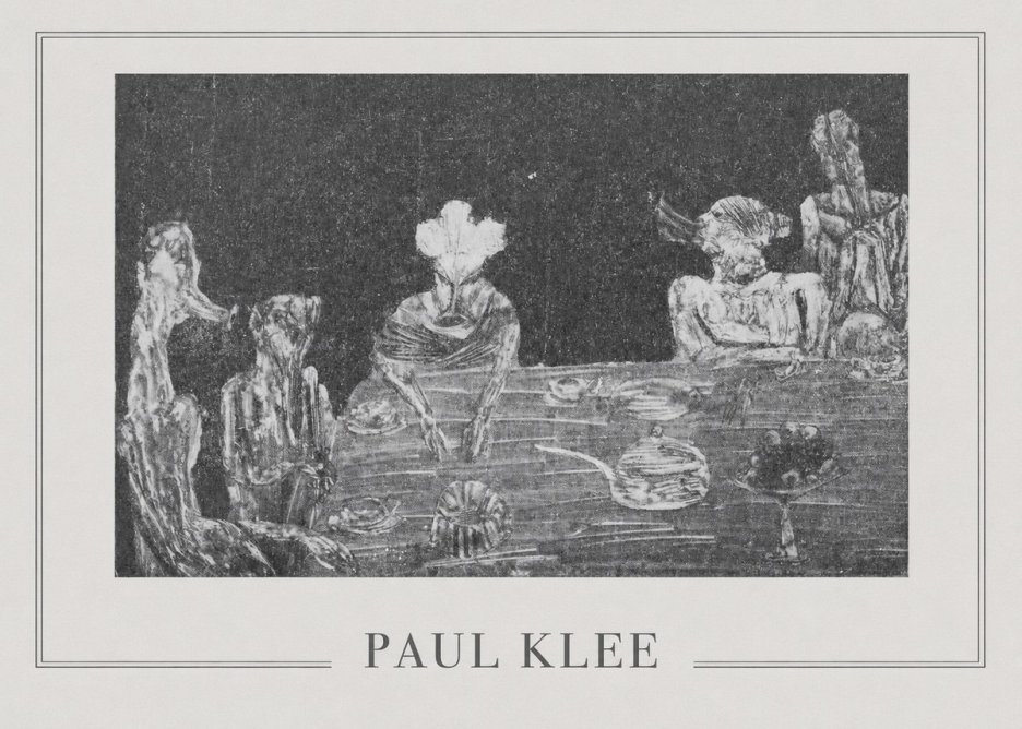 Paul Klee Die Mahlzeit No5 - Plakát