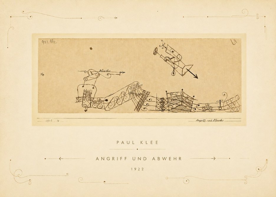 Paul Klee Angriff Und Abwehr No3 - Plakát