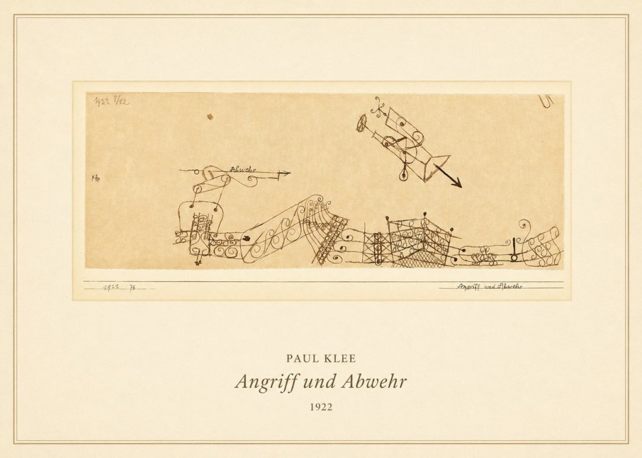 Paul Klee Angriff Und Abwehr No5 - Plakát