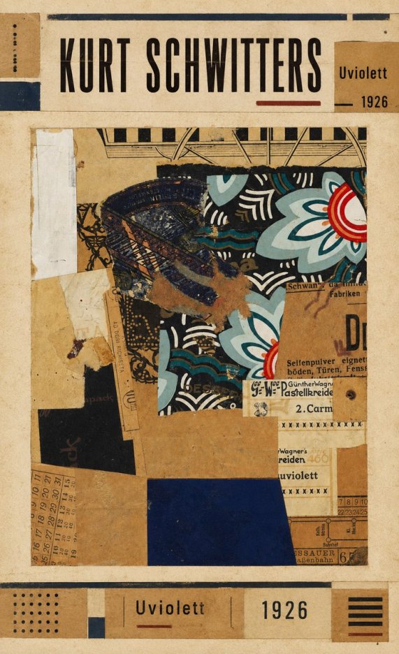 Kurt Schwitters Uviolett No3 - Plakát
