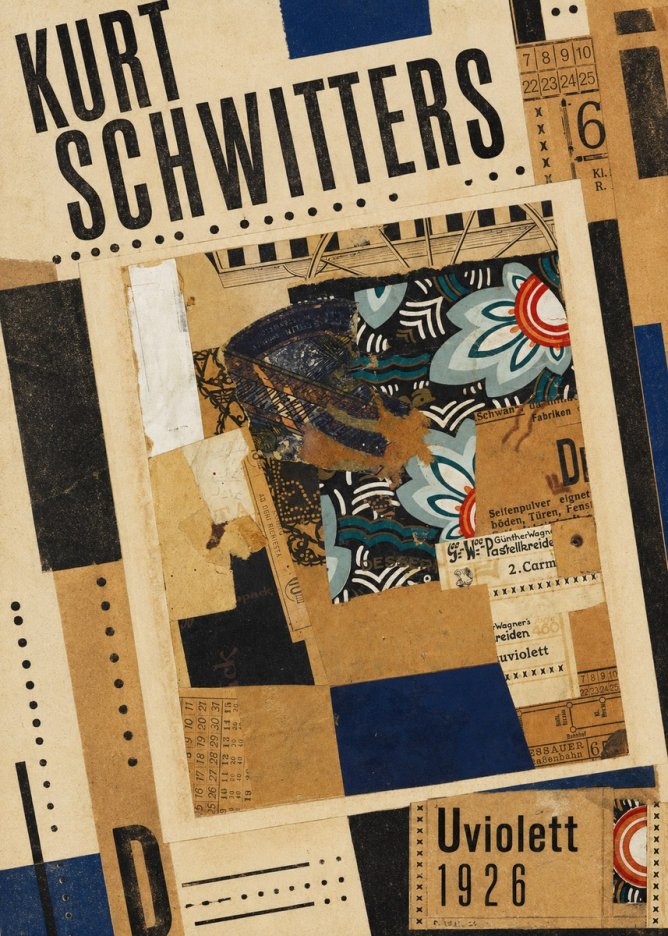 Kurt Schwitters Uviolett No5 - Plakát